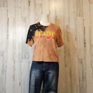 100% cotton ACDC tie-dye T-Shirt #rockon